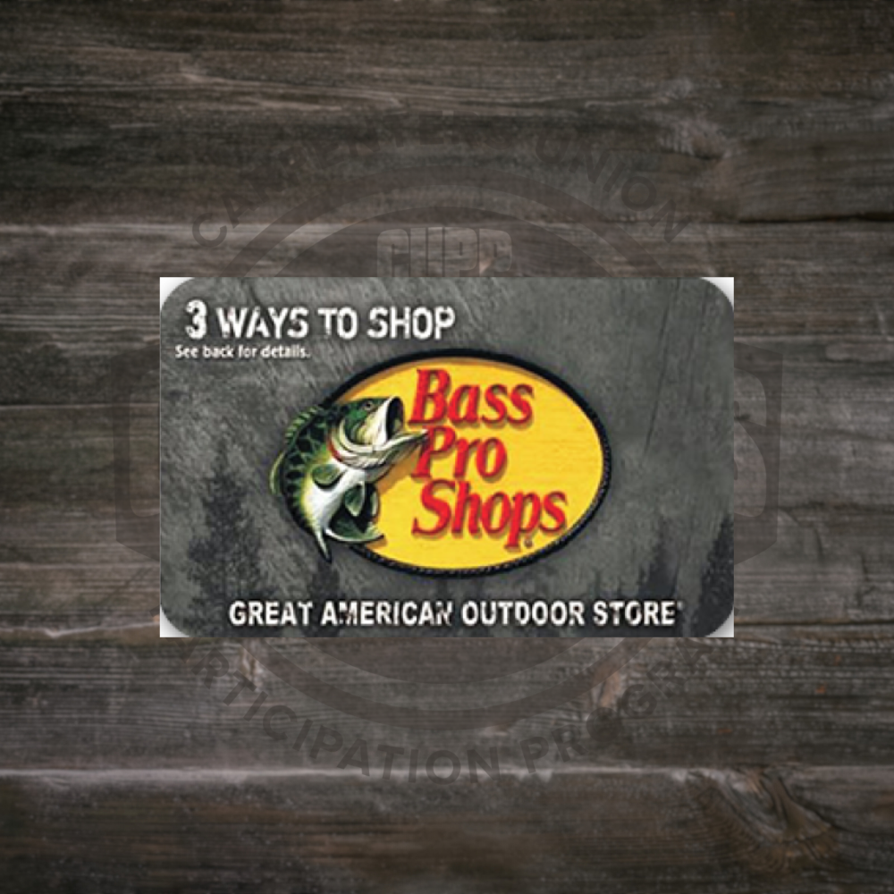 $200.00 Bass Pro Shops Gift Card